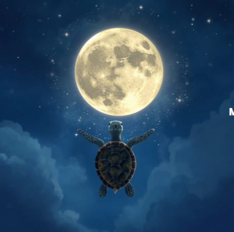 The Turtle Who Chased the Moon 🌕🐢✨