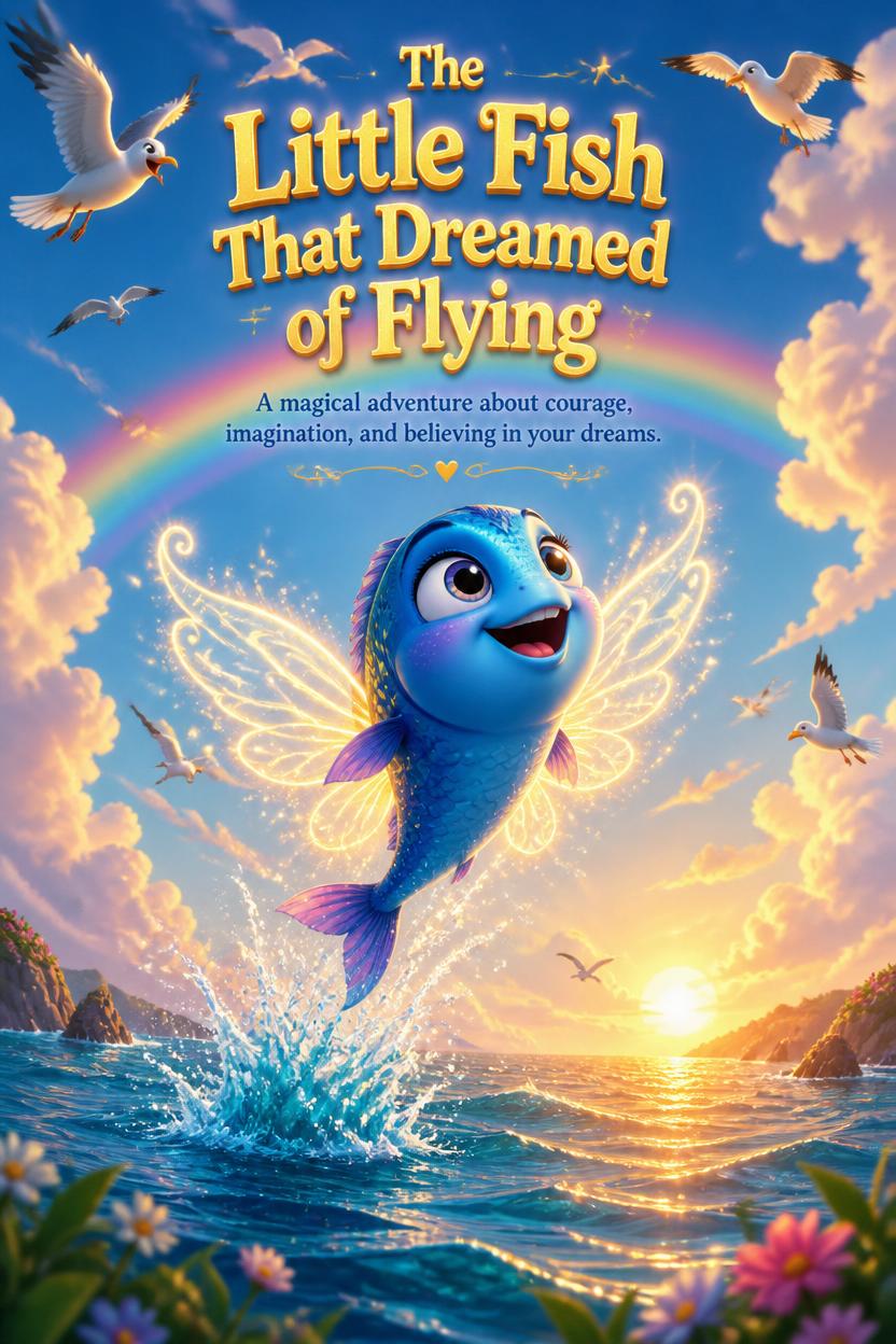 🐟✨ The Little Fish That Dreamed of Flying ☁️✨